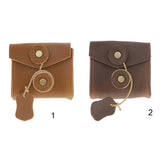 Maxbell PU Leather Storage Bag Cover Brown Pouch Case for Charger Adapter Cable Headsets