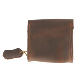 Maxbell PU Leather Storage Bag Cover Brown Pouch Case for Charger Adapter Cable Headsets