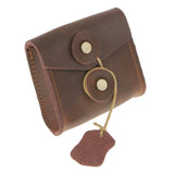 Maxbell PU Leather Storage Bag Cover Brown Pouch Case for Charger Adapter Cable Headsets