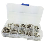 Maxbell 90 Set Punk Decorative Cone Spikes Screwback Studs Case Kit