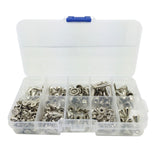 Maxbell 90 Set Punk Decorative Cone Spikes Screwback Studs Case Kit