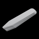 Maxbell 200 PIECES COLLAR BONES STIFFENERS STAYS INSERTS FOR MEN WOMEN FORMAL DRESS SHIRTS PLASTIC WHITE 2.5''