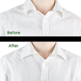Maxbell 200 PIECES COLLAR BONES STIFFENERS STAYS INSERTS FOR MEN WOMEN FORMAL DRESS SHIRTS PLASTIC WHITE 2.5''
