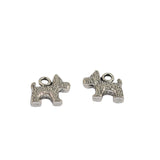 Maxbell 30 Pieces Retro 3D Cute Puppy Terrier Dog Charms Pendants Jewelry DIY Making