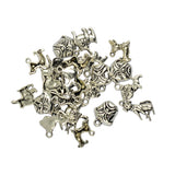 Maxbell 30 Pieces 5 Styles Mixed Lovely Pet Dog Charms Pendants DIY Jewelry Making