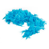 Maxbell Soft Fluffy Feather Boa Hair Bow Hairband Clothing Costume Craft Project DIY Trim Feather Strip Light Blue Length 2m