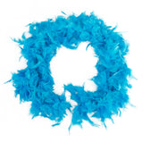 Maxbell Soft Fluffy Feather Boa Hair Bow Hairband Clothing Costume Craft Project DIY Trim Feather Strip Light Blue Length 2m