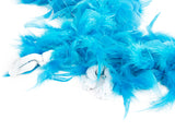 Maxbell Soft Fluffy Feather Boa Hair Bow Hairband Clothing Costume Craft Project DIY Trim Feather Strip Light Blue Length 2m