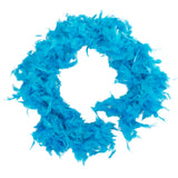 Maxbell Soft Fluffy Feather Boa Hair Bow Hairband Clothing Costume Craft Project DIY Trim Feather Strip Light Blue Length 2m