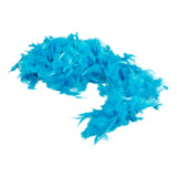 Maxbell Soft Fluffy Feather Boa Hair Bow Hairband Clothing Costume Craft Project DIY Trim Feather Strip Light Blue Length 2m