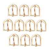 Maxbell 10 Pieces Gold Plated Single Roller Buckle Prong Alloy 23x21mm Hardware for Strap Leathercraft Handbag