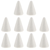 Maxbell 10 Pieces White Cone Shape Styrofoam Doll Ornament for Party Decor DIY Kid Craft