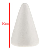 Maxbell 10 Pieces White Cone Shape Styrofoam Doll Ornament for Party Decor DIY Kid Craft