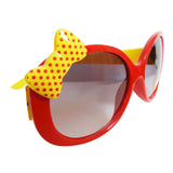 Maxbell Kids Cute Fashion Bowknot Decoration Fun Sunglasses Gift Red Frame