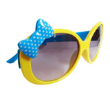 Maxbell Kids Cute Fashion Bowknot Decoration Fun Sunglasses Gift Yellow Frame