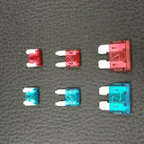 Maxbell Pack of 6 Fuse PCB Panel Mount Holder 6 x 20mm + 10A 15A Mini Small Medium Fuse