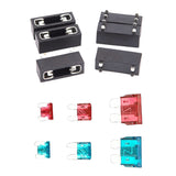 Maxbell Pack of 6 Fuse PCB Panel Mount Holder 6 x 20mm + 10A 15A Mini Small Medium Fuse