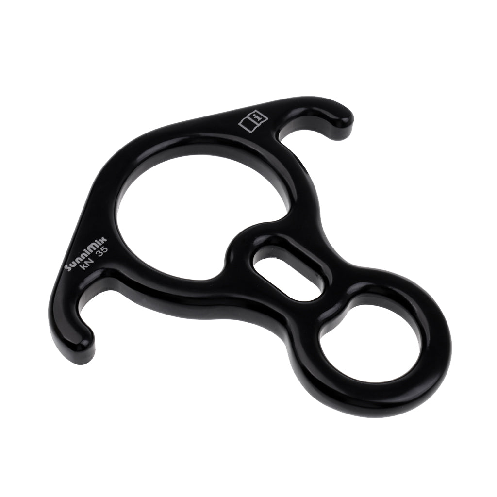 Maxbell 35KN Large Figure 8 Ring Rope Descender Belay Device Rock Climbing Rappelling Rescue Aerial Dance Canyoning Gear Equipment