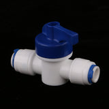 Maxbell Inline Tap 1/4"OD POM Ball Valve Quick Connect Switch for Water Purifier