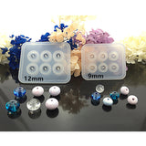 Maxbell 2 Pieces Crystal Silicone Mold for Beads Jewelry Making Craft Tools