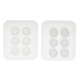 Maxbell 2 Pieces Crystal Silicone Mold for Beads Jewelry Making Craft Tools