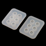 Maxbell 2 Pieces Crystal Silicone Mold for Beads Jewelry Making Craft Tools