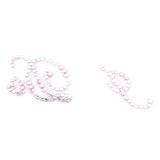 Maxbell Cute Fashionable Rhinestone I Do Shoe Sticker Wedding Birthday Party Ornaments Pink