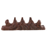 Maxbell Wood Brush Rack Brush Pen Holder Chinese Traditional Wood-root Carving Decor