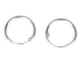 Maxbell 925 Sterling Silver Endless Hoop Ring Lip Nose Ear Studs 10mm Silver