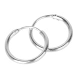 Maxbell 925 Sterling Silver Endless Hoop Ring Lip Nose Ear Studs 10mm Silver