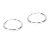 Maxbell 925 Sterling Silver Endless Hoop Ring Lip Nose Ear Studs 10mm Silver