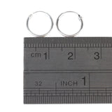 Maxbell 925 Sterling Silver Endless Hoop Ring Lip Nose Ear Studs 10mm Silver