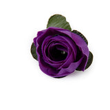 Maxbell Artificial Silk Flower Heads Birthday Party Supplies Pack Of 50PCS Dark Purple