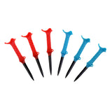 Maxbell 3 Pieces Rubber Golf Tees with Oriented Function Golfer Tool Random Color