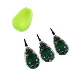 Maxbell Fishing Method Feeder Set 30g 40g 50g Fishing Bait Cage Flat Feeder & Mould