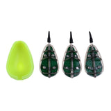 Maxbell Fishing Method Feeder Set 30g 40g 50g Fishing Bait Cage Flat Feeder & Mould