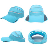 Maxbell Men Women Summer UV Protection Sports Clothing Accessory Sun Visor Adjustable Hat Cap Light Blue