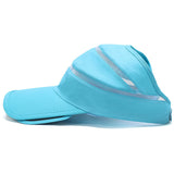 Maxbell Men Women Summer UV Protection Sports Clothing Accessory Sun Visor Adjustable Hat Cap Light Blue