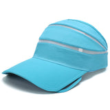 Maxbell Men Women Summer UV Protection Sports Clothing Accessory Sun Visor Adjustable Hat Cap Light Blue