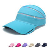 Maxbell Men Women Summer UV Protection Sports Clothing Accessory Sun Visor Adjustable Hat Cap Light Blue