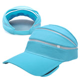 Maxbell Men Women Summer UV Protection Sports Clothing Accessory Sun Visor Adjustable Hat Cap Light Blue