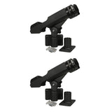 Maxbell 2 Pieces / Set Adjustable 360 Degree Side Rail Mount Kayak Boat Yacht Fishing Rod Holder Pole Support Stand Rack Bracket Rest