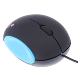 Maxbell Professional Wired Mute Mouse 1000DPI Optical Mouse for Laptop PC Notebook Black&Blue