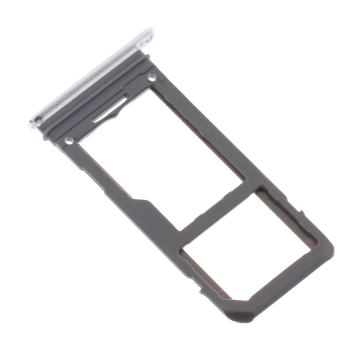 Maxbell Single SIM Card Tray & Micro SD Card Slot Holder Container For Galaxy S8 S8+ Plus Silver