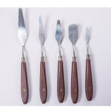 Maxbell Stainless Steel Palette Knife Scraper Set Spatula for Artist Oil Painting