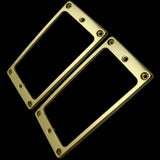 Maxbell Metal Guitar Humbucker Pickup Ring Set for Les Paul Electric Guitar Parts Slanted