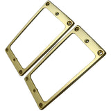 Maxbell Metal Guitar Humbucker Pickup Ring Set for Les Paul Electric Guitar Parts Slanted