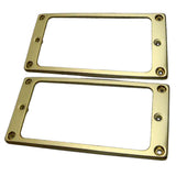 Maxbell Metal Guitar Humbucker Pickup Ring Set for Les Paul Electric Guitar Parts Slanted