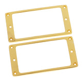 Maxbell Metal Guitar Humbucker Pickup Ring Set for Les Paul Electric Guitar Parts Slanted