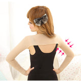 Maxbell Arm Shaping Long Sleeves Shaper Back Posture Corrector Nude